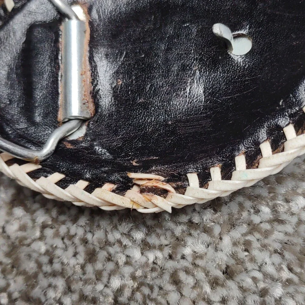 Leather Belt Buckle Bald Eagle Embossed Laced Textured Native Indian